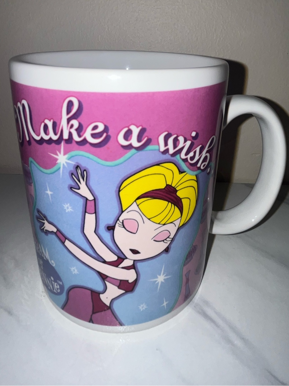 I Dream Of Jeannie Ceramic Mug Barbara Eden Novelty Vintage Nostalgia EUC - Picture 7 of 7
